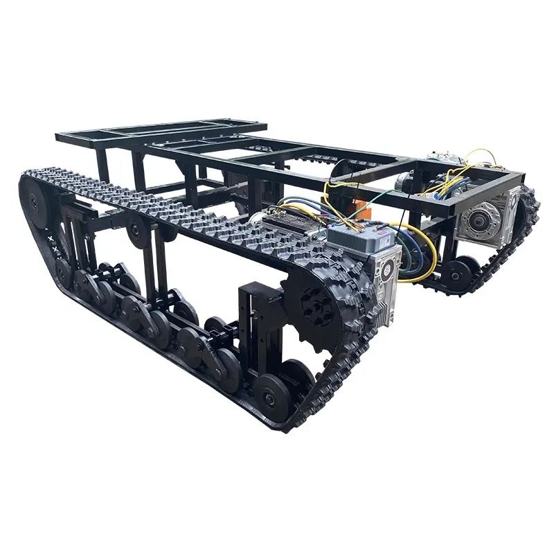 Agricultural rubber track chassis intelligent robot transport vehicle wireless remote control chassis