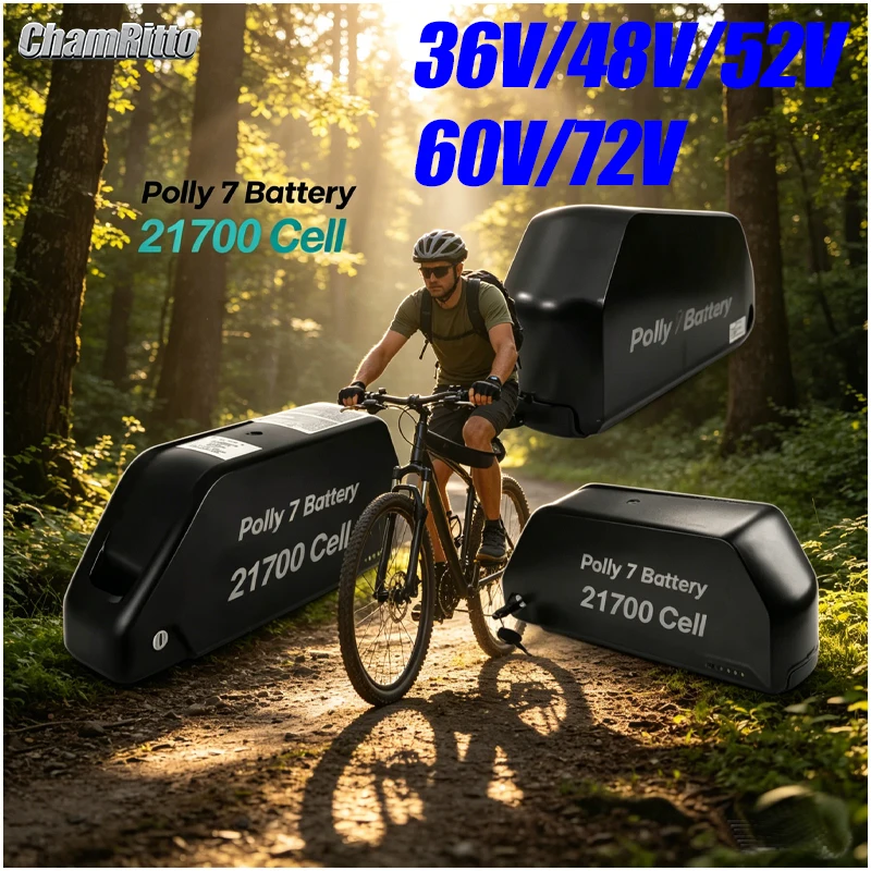 

Оригинальный литиевый аккумулятор Hailong Polly DP7 36/48/52/60/72 В 20S 45А, 72В 50Ач, 60/40/48/35/30/25/20 Ач, 3000 Вт для велосипеда с зарядным устройством