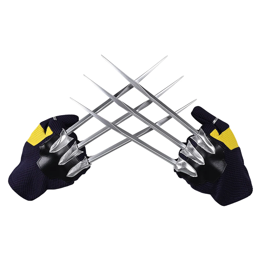 Martwy Cosplay Basen Wolverine Cosplay Pasek Rękawiczki Pazury Fantasia Przebranie dla mężczyzn Superbohater Halloween Karnawał Kostium Akcesoria