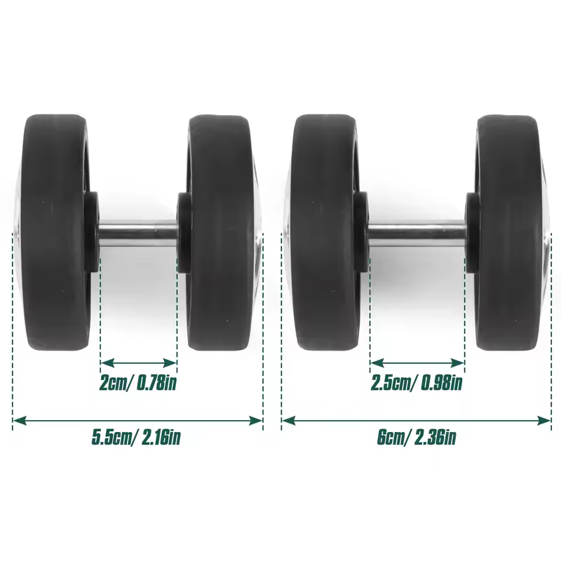 8Pcs Silver Luggage Wheel Replacement with Screw Travel Luggage Wheels Replacement Suitcase Parts 50mm Axles Caster Wheel Repair - Image 3