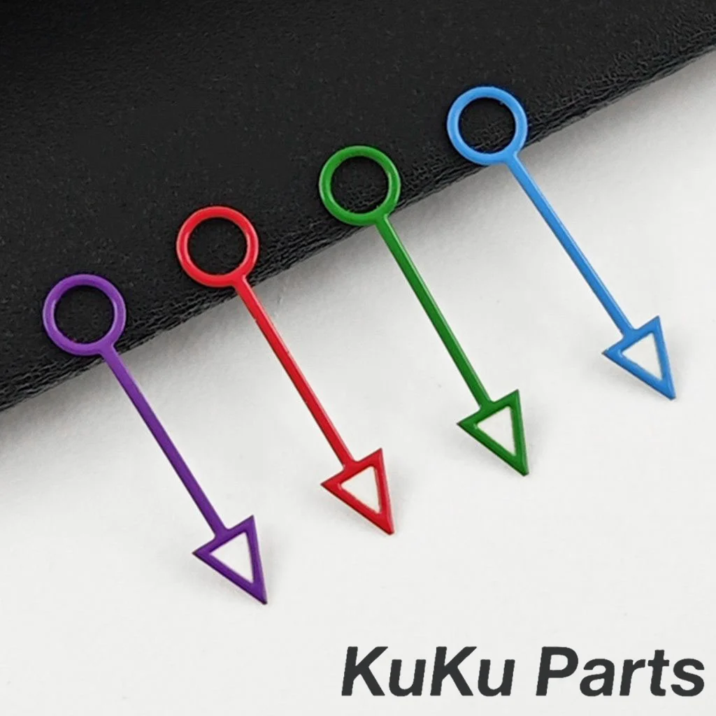 NH34 12,5 MM GMT Silber Gold Schwarz Orange Blau Rot GMT Hände Für NH35 NH36 NH34A 4R34 Bewegung Ersatzteile grün Leuchtende