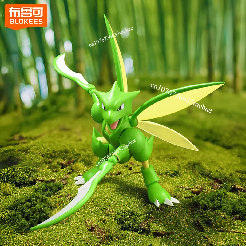 Оригинальная игрушка Blokees Pokémon Scyther, фигурка Pokemon Snorlax, сборная модель, комплект, коллекционная милая кукла, подарки