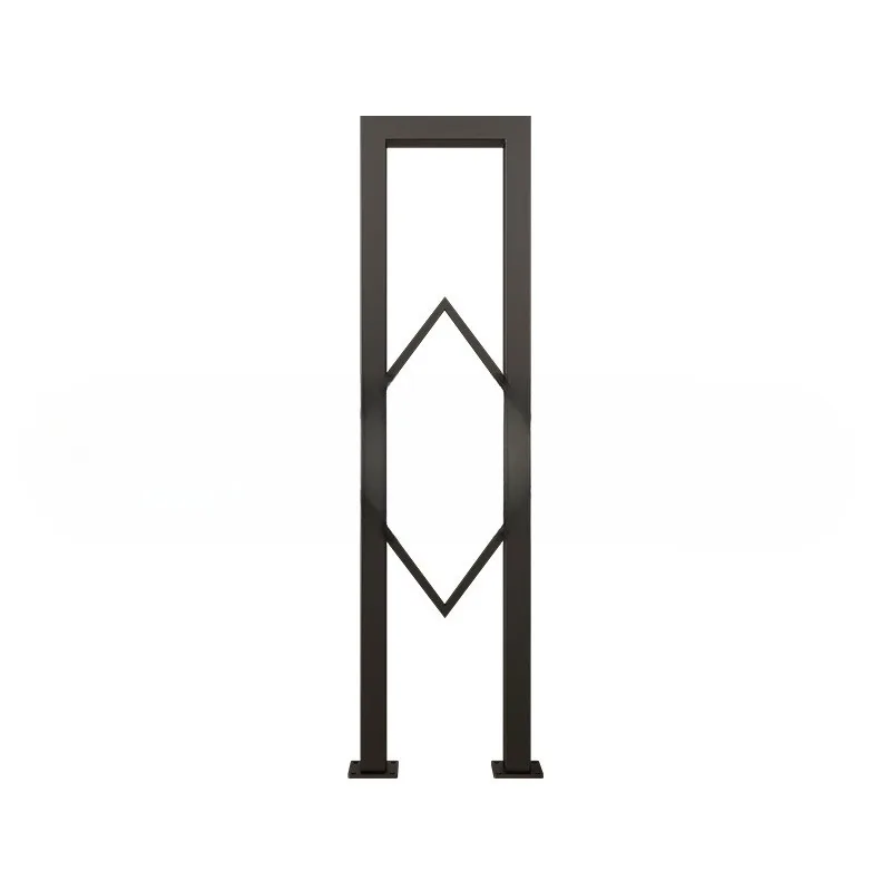 

Step handrails, stair railings, simple U-shaped Nordic wrought iron guardrail