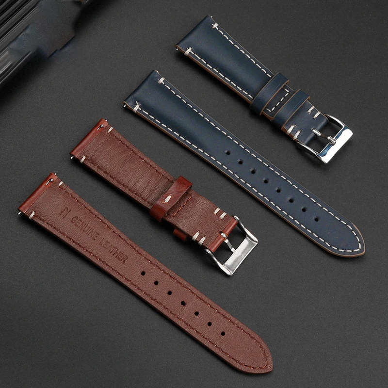 Correa de reloj de cuero genuino para hombre, Tudor, flor roja, M79910, pequeño escudo negro, correa de reloj de cuero de vaca, 20, 22mm, hebilla plegable suave