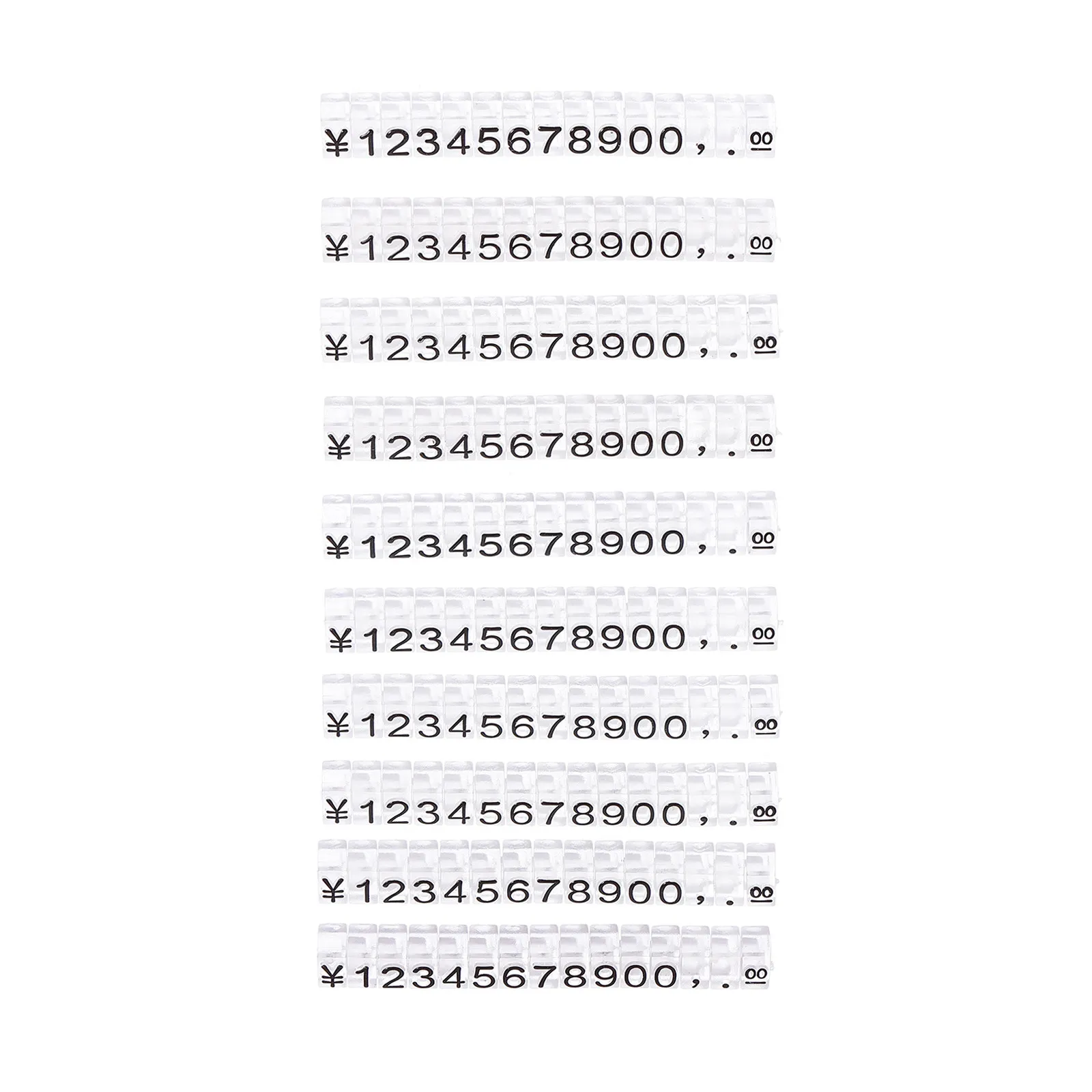 

10Pcs Price Signs for Store Jewelry Price Display Tags Premium Plastic Labels Smooth Surface Reusable Adjustable for Watches