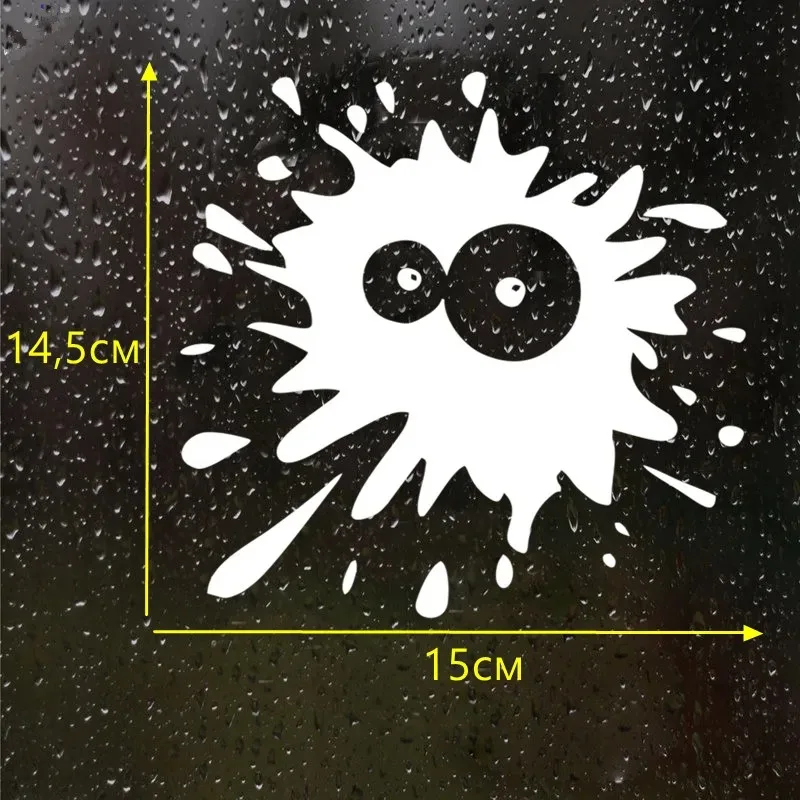 Interesting Stamp Pattern PVC Car Stickers Waterproof Off Road Diesel Auto Decals Personalized Exterior Decor, 15cm*14.5cm