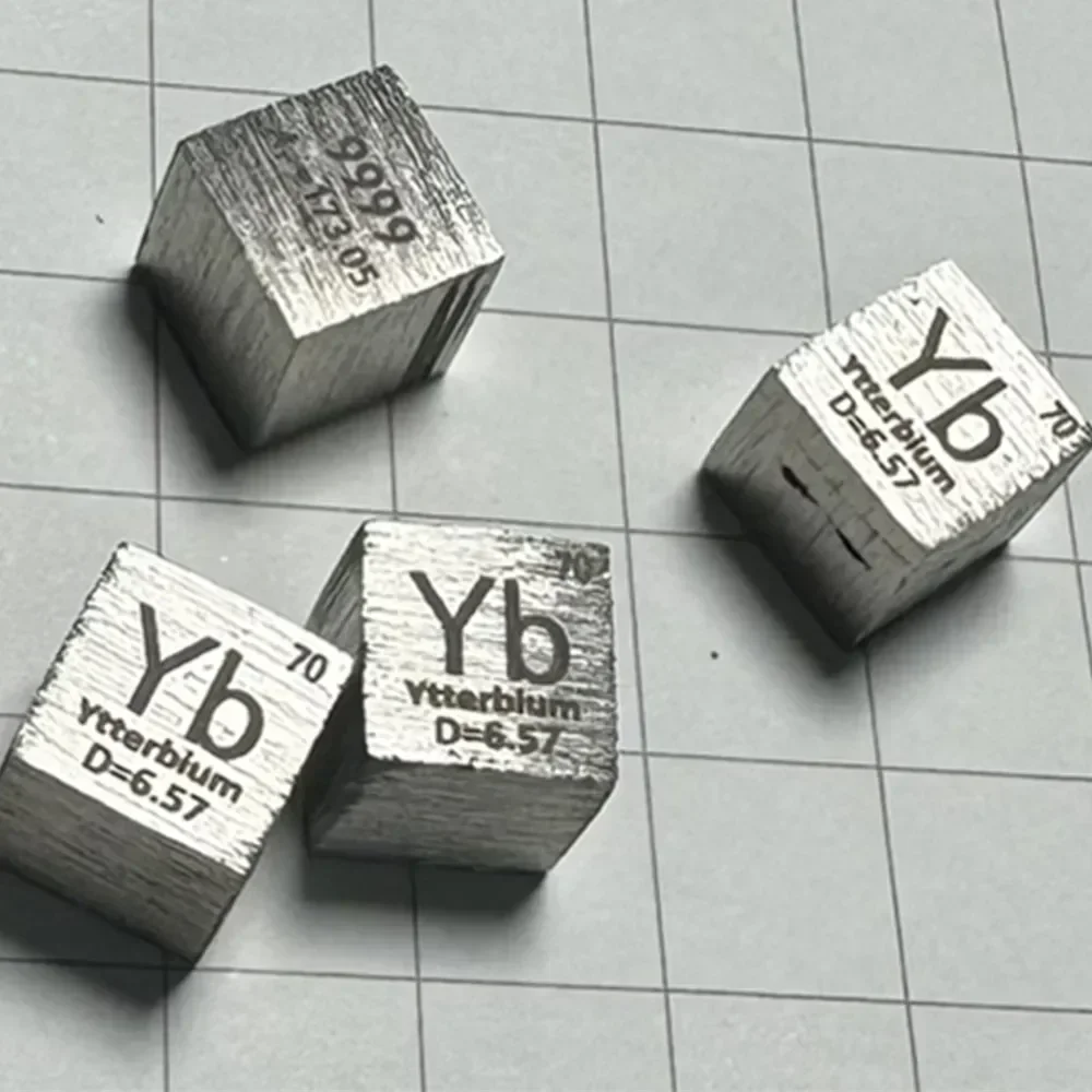 A Defective Product of 10mm Ytterbium Cubic High-purity Metal Yb 99.99%