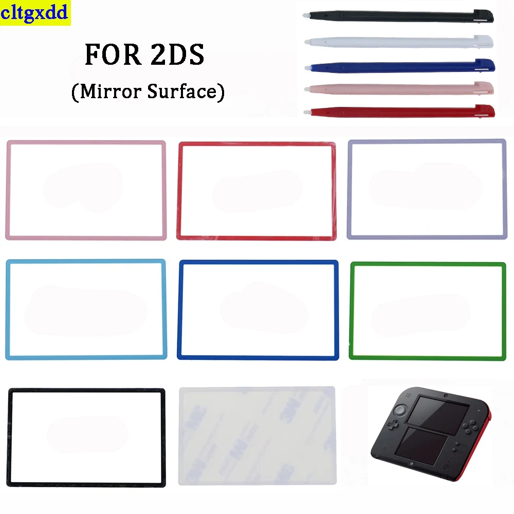 

Cltgxdd 1 set FOR 2DS plastic lens repair kit for LCD screen panel at the top of the screen and touch pen touch screen pen