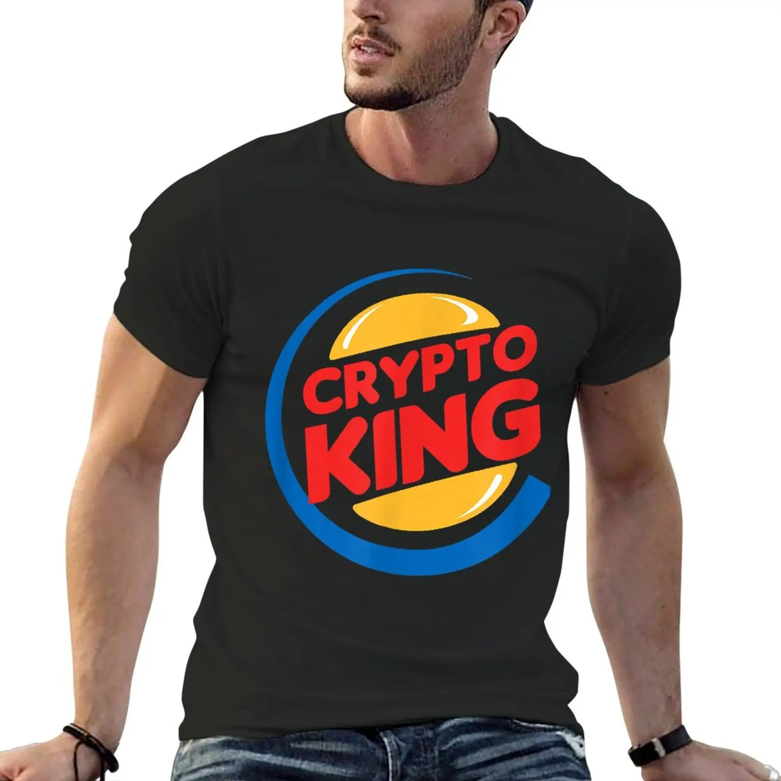 Crypto King - Funny Cryptocurrency T-Shirt heavyweight t shirts t-shirts man mens t shirt graphic