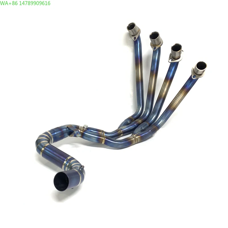Forged Exhaust System For MotorcycleHigh Performance Titanium Alloy Motorcycle Exhaust Header Pipe For CBR650R CB650R CBR6