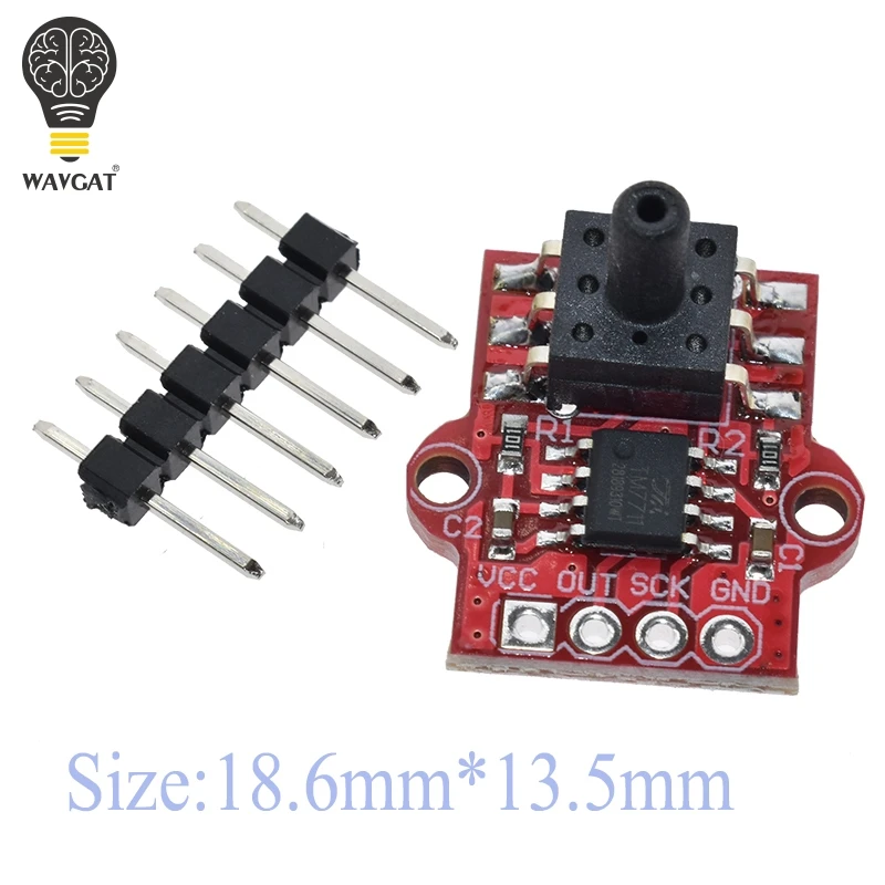 3.3V-5V cyfrowa moduł czujnika ciśnienia barometrycznego płyta kontroler poziomu wody w stanie ciekłym 0-40KPa do Arduino DIY