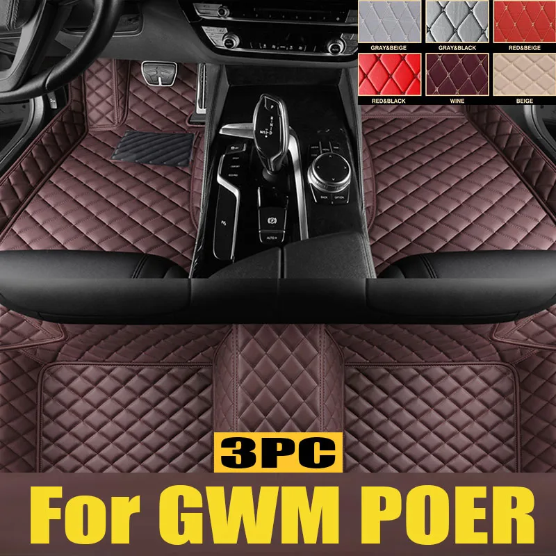 

Custom TPE Car Floor Mats For GWM POER 2019 2020 2021 2022 2023 Waterproof Auto trunk mat Interior Carpet