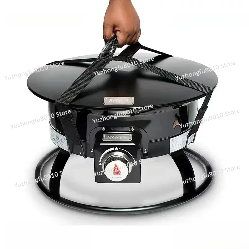 Outdoor Portable Propane Gas Fire Pit 58,000 BTU Camping Trips RV Travels Tailgating Get-Togethers And Family Evenings