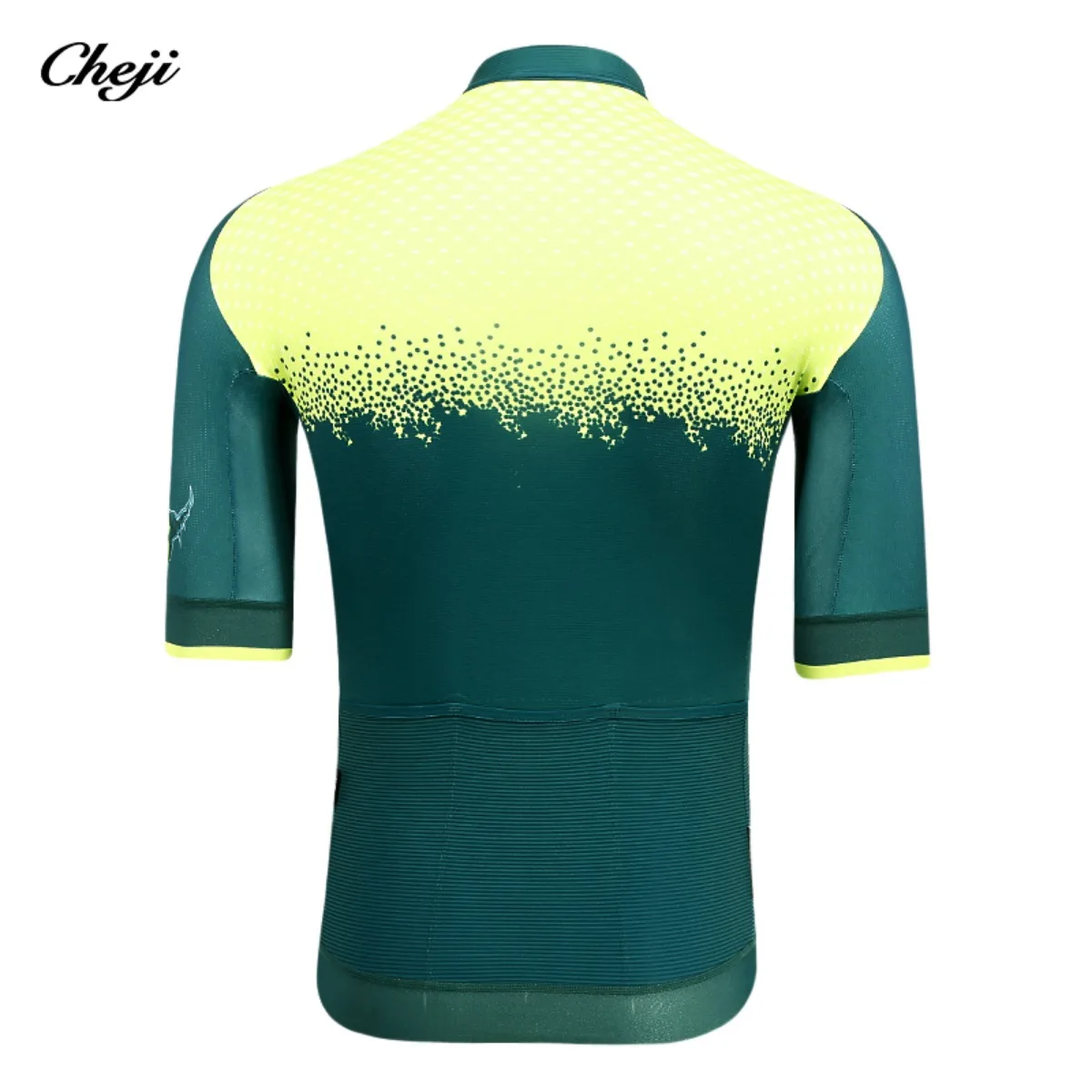 CHEJI-Men\'s Short Sleeved Cycling Jerseys, Bicycles Jersey, Tops in Quick Dry, High Quality Cycling Equipment,Reflective Webbing