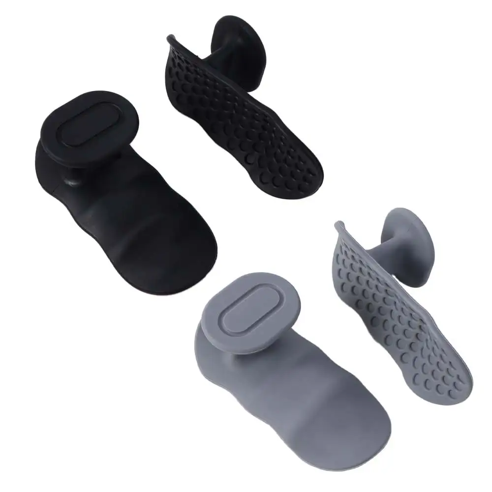 

2Pcs Silicone Weight Lifting Grips Finger Exerciser Grip Strengthener Barbell Bar Pads Sturdy Pull Ups Palm Gripper