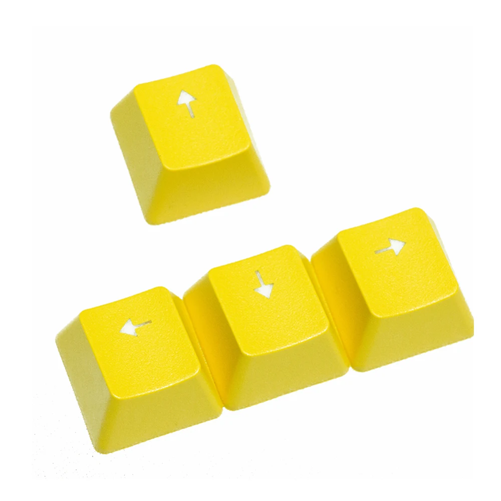 Engrossar teclas de direção pbt para cereja mx teclado mecânico backlight interruptor cruzado preto vermelho amarelo retroiluminado seta keycap