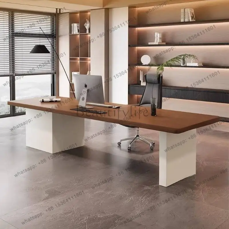 Classic Unique Designer Office Desk Nordic Style Storage Modern Computer Desks White Luxury Mesa