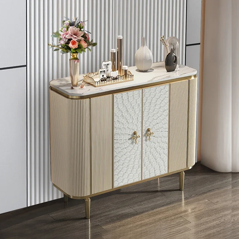 

living room cabinets Light luxury storage storage side cabinet Shoerack shoe rack Shoes organizer Crack shelves locker Dresser
