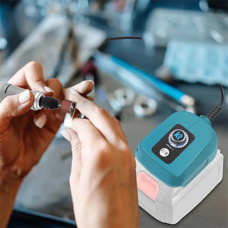 アルミニウム合金ボディ電気ドリル、小型ダイグラインダー、電気グラインダー、無段階速度調整、DIYリチウム電池、18v、40w