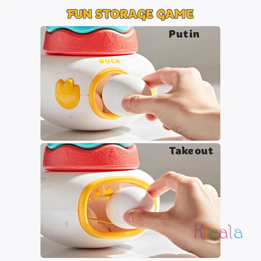 Baby-Stapelspielzeug mit Ringen, Montessori-Spielzeug, 3-in-1, passende Ostereier, Stapelturm zum Stapeln, Spiel, Lernspielzeug, Geschenke