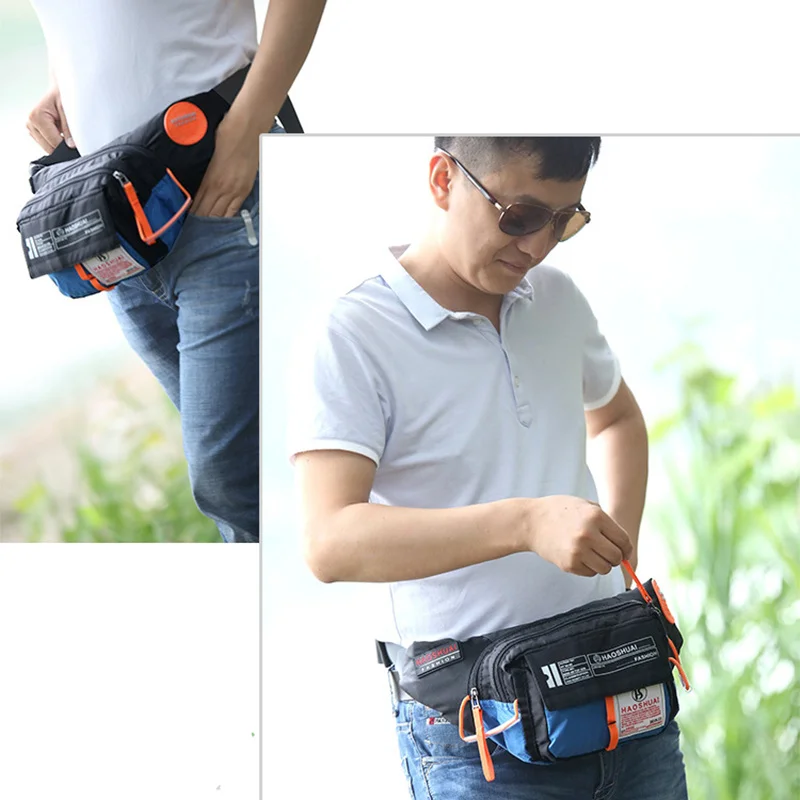 Men Waterproof Nylon Fanny Pack Waist Bag Hip Bum Belt Messenger Shoulder Pouch Purse Sling Chest Bag