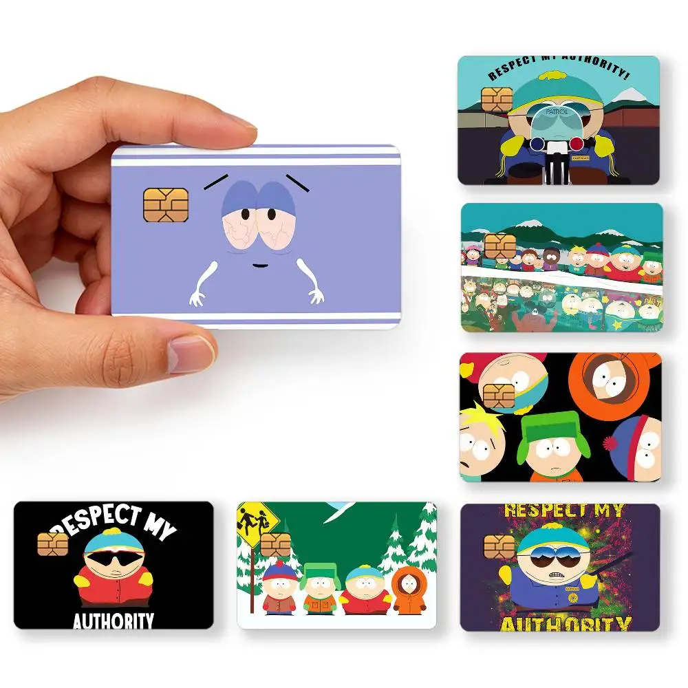respect my authority meme eric cartman S-South Park Decor Exquisite Card Sticker Debit Credit Bank Cards Skin Cover Gift Student