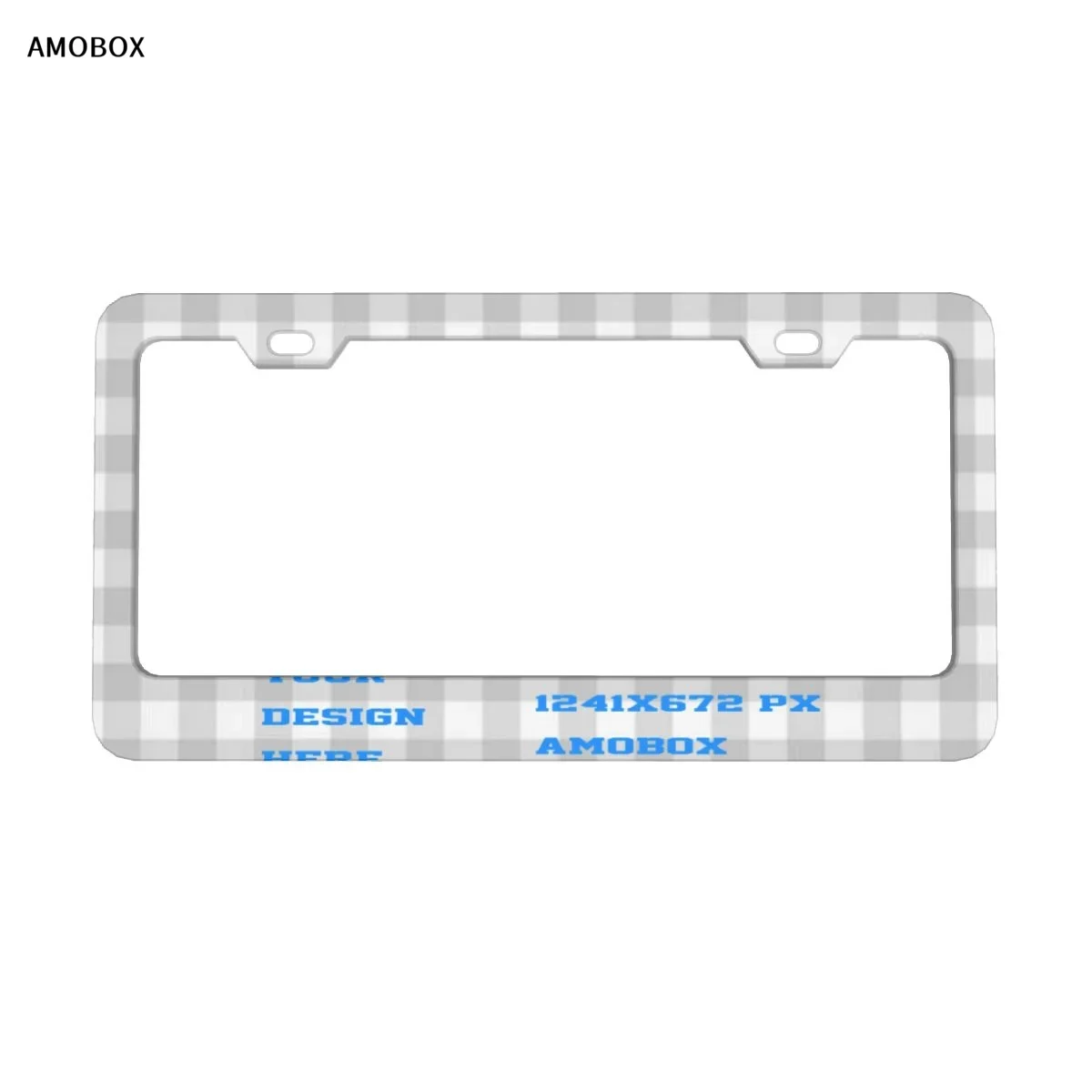 AMOBOX-Customized License Plate Frame, Personalized Design, Car Decorative Tag Frames, Accessory