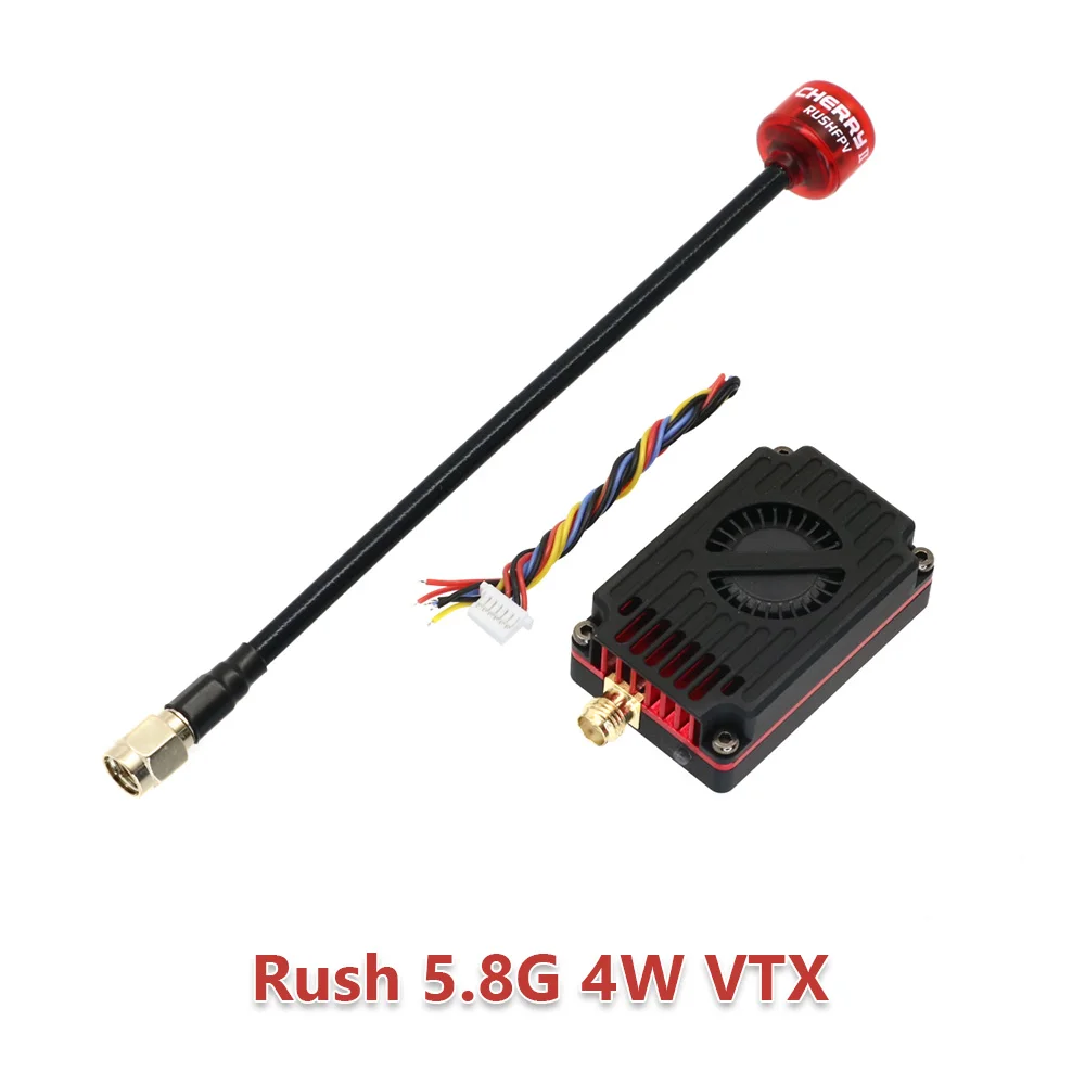 

Rush 5,8G 4 Вт 48CH VTX FPV VTX Регулируемая передача изображения 25 МВт 200 МВт 1600 МВт 4000 МВт с антенной VTX для FPV дрона