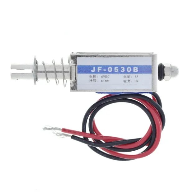 Push-Pull Through Solenoid JF-0530B 6V 12V 24VDC DC Magnet Frame Small Solenoid Module