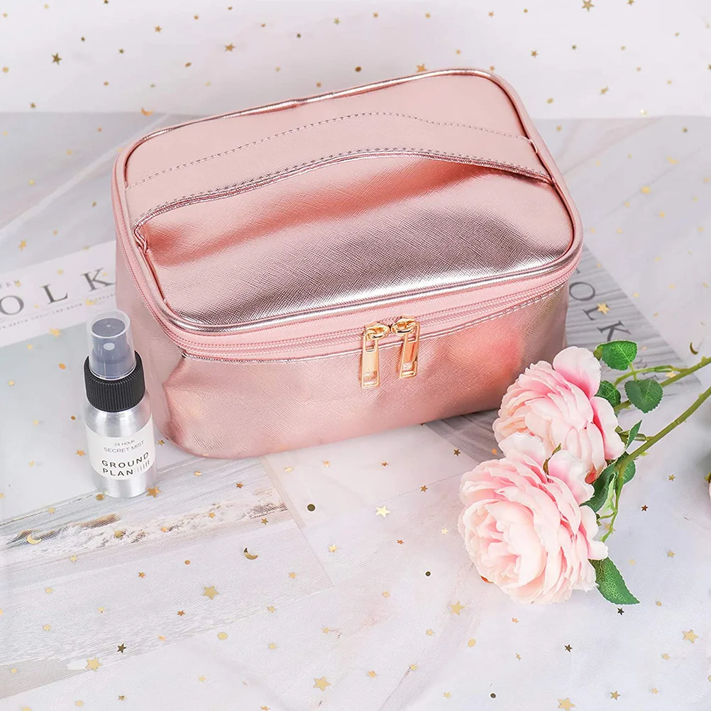 1 set 1 Set Waterproof Toiletry Bag Large Capacity Portable Travel Makeup Storage Pouch Cosmetics Handbag For Camping Organizing