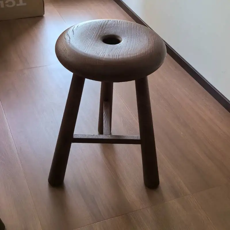 

Modern Minimalist Bar Chair Rustic Design Wooden Foldable Bar Chair Restaurants Cafes Outdoor Cadeira De Madeira Furniture