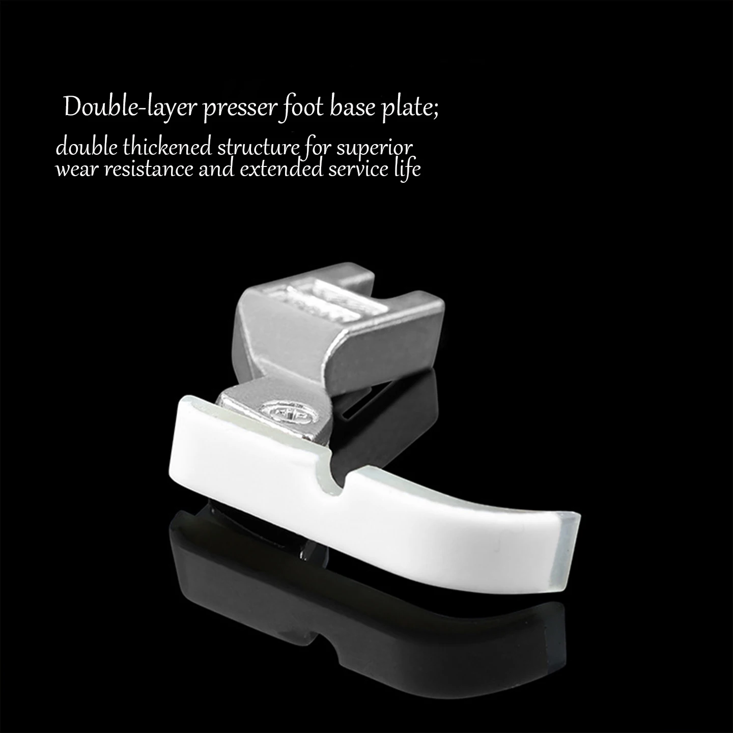T36LN T36N Single Side Teflon Presser Foot For Industrial Flat Sewing Machine, Double Layer Wear Resistant Teflon Sole Plate Sol view 3