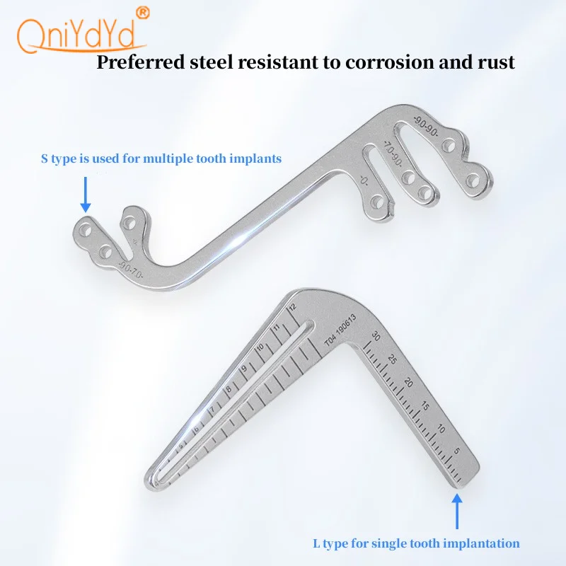 Zestaw płyta prowadząca implantu dentystycznego pozycjonujący lokalizator implantu płyta prowadząca pozycjonowanie wiercenia linijka kątowa implantu dentystycznego
