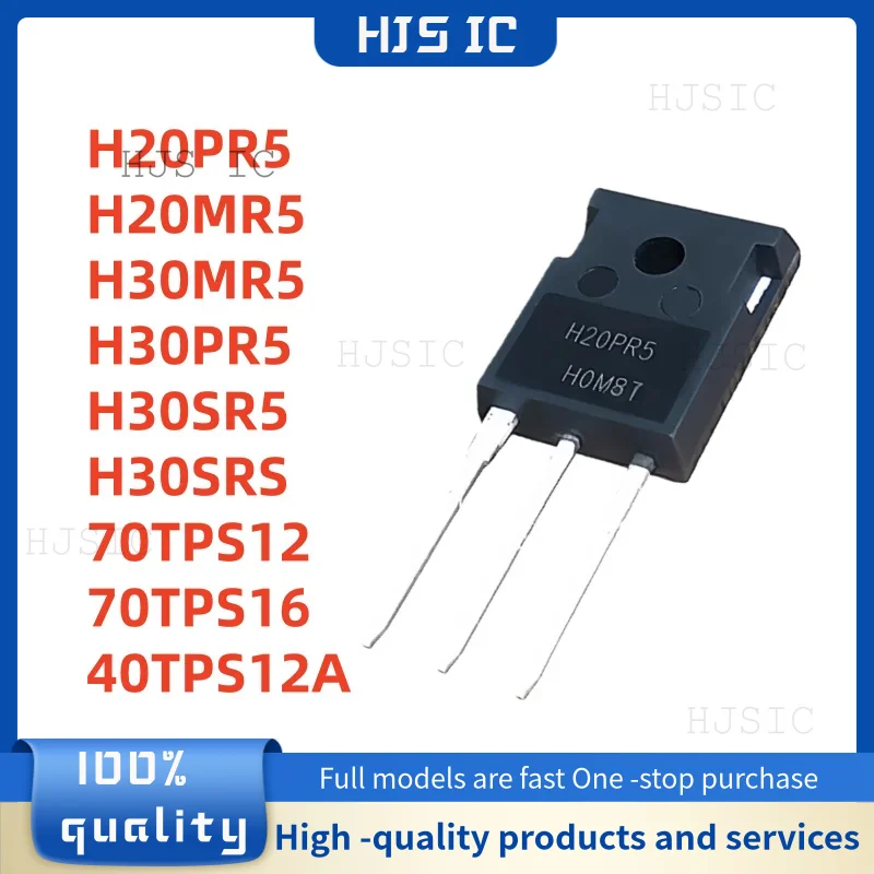 5 uds 100% nuevo H20PR5 H20MR5 H30MR5 H30PR5 H30SR5 H30SRS 70TPS12 70TPS16 40TPS12A TO-247 la mejor calidad en Stock