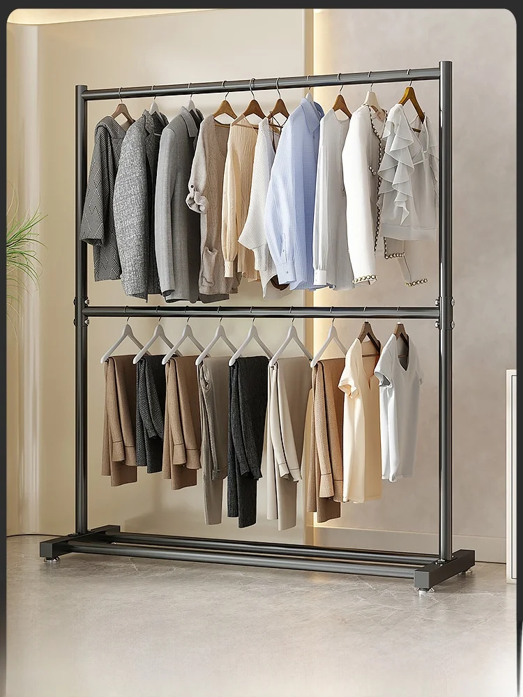 Simple Indoor Clothes Drng Ra Free-Standing Autumn Winter Outerwear Hat Coat Hanger Space-Saving Multi-Functional Painted...