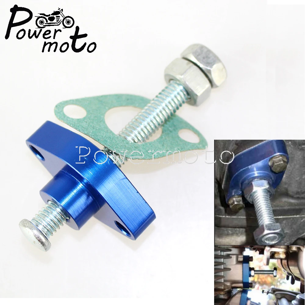 CNC Aluminum Adjuster Cam Timing Chain Tensioners Blue Motorcycle CRUT For Kawasaki VN 750 1500 1600 ZX 900 1000 KZ EN ER Vulcan