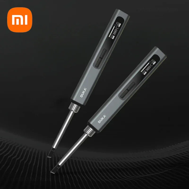 Xiaomi-duka Ei1 Ferro de Solda Elétrica Inteligente Portátil Aquecido Internamente Display Digital Termostático Soldagem Manutenção