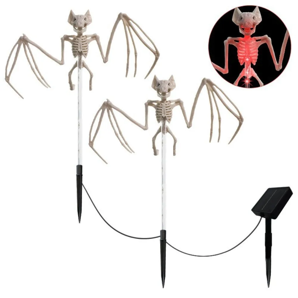 Waterproof Halloween Bat Solar Light Stick-in-the-ground High-Efficiency Solar Panels Outdoor Solar Light Flexible Head