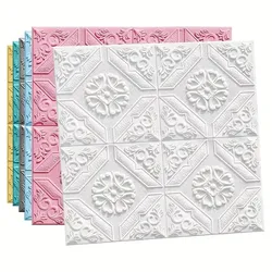 Decorative waterproof moisture-proof mildew proof modern style self-adhesive 35cm * 35cm wallpaper bedroom background wall