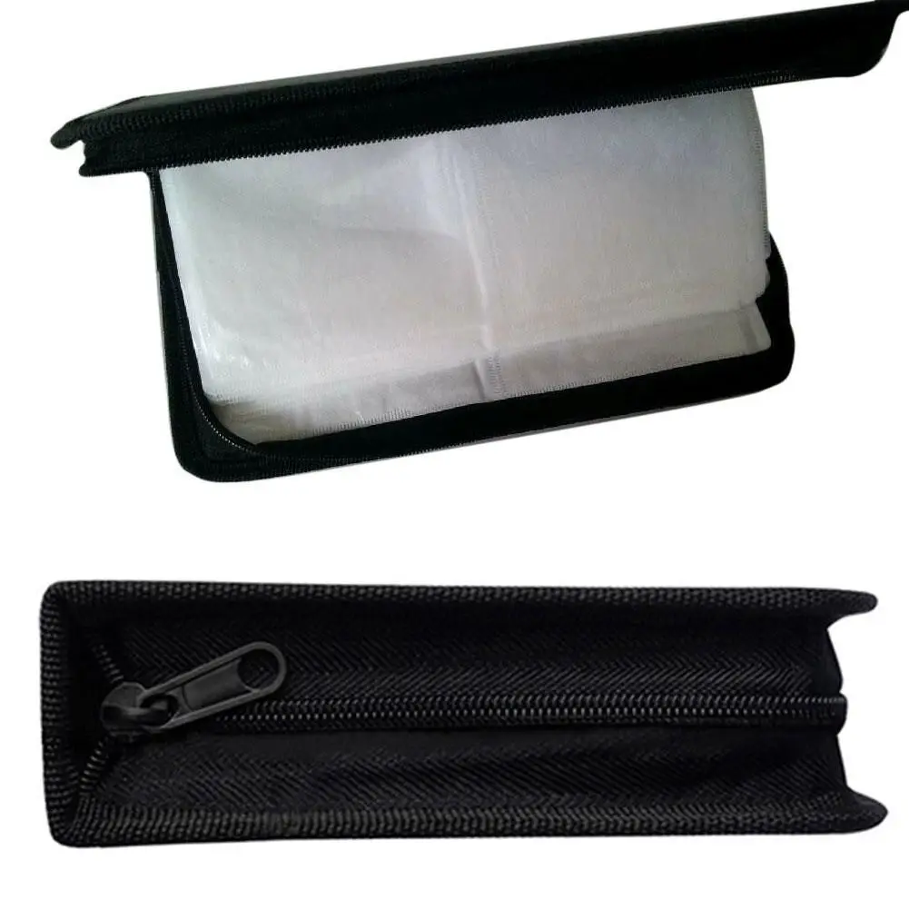 Portable For VCD DVD CD Binder Faux Leather Carry Pouch Holder Carry Bag Organizer Disc Wallet Box