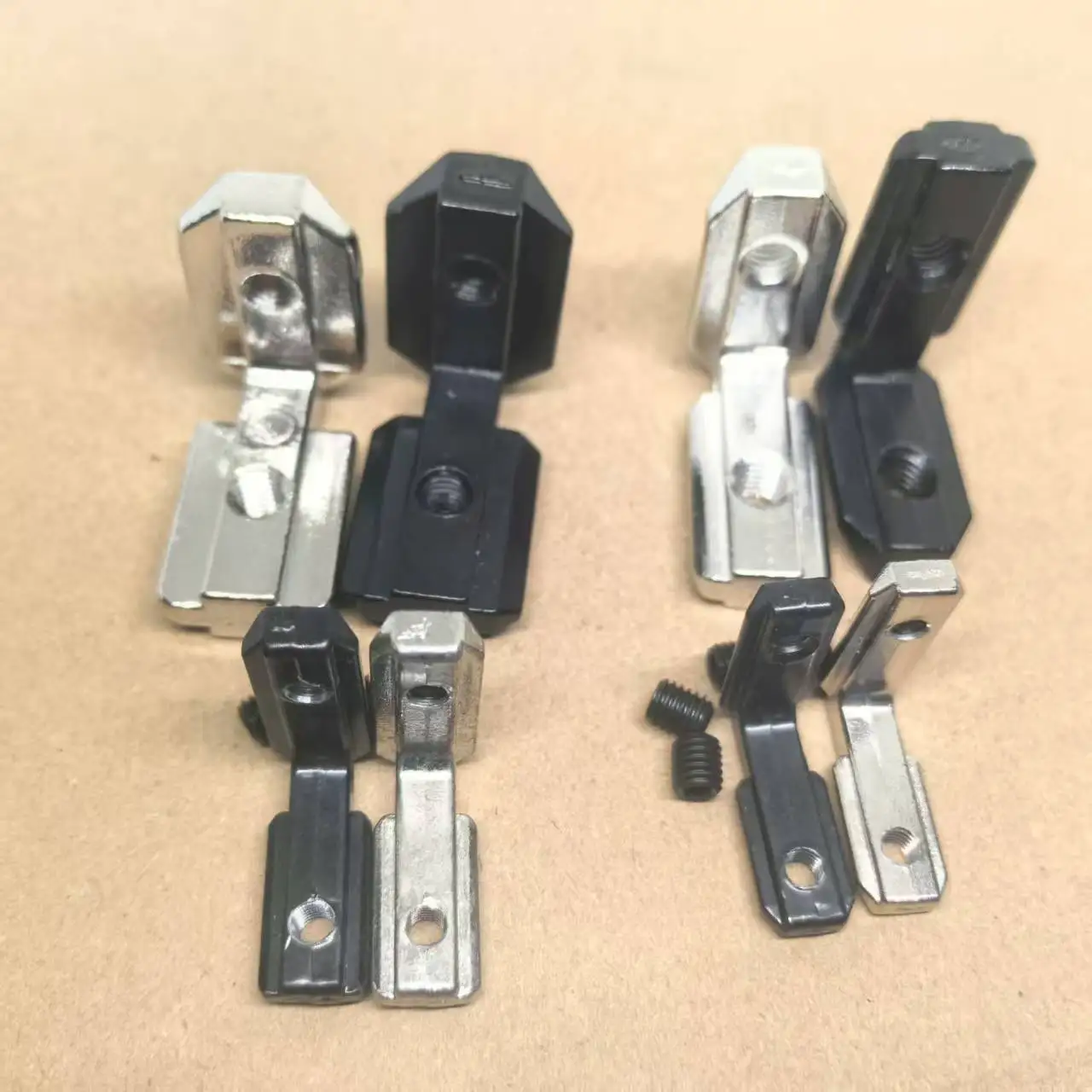 10sets 1515 2020 3030 4040 T Slot Aluminum Angle Bracket L Interior Joint Bracket for 15 20 30 40 Aluminum Extrusion Profile