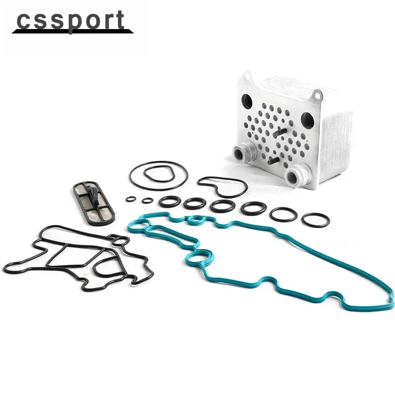 

904-199 904-228 904-218 High Quality High Flow Oil Cooler For 2003-2010 Ford F250 F350 6.0L Powerstroke Diesel Sliver