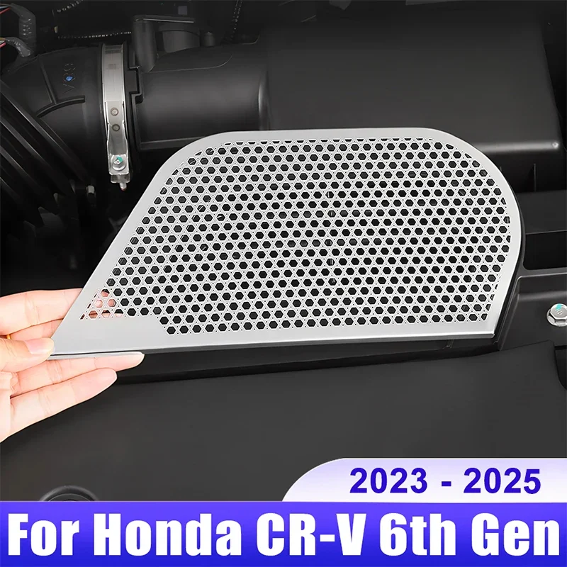 For Honda CR-V CRV 6th Gen 2023 2024 2025 Car Gasoline Engine Air Inlet Intake Protective Cover Stainless Accessories