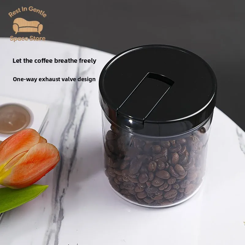 Leggerolusso Sealed Glass Bottle Storage Jar Glass Sealed Tea Jar Coffee Beans Dried Goods