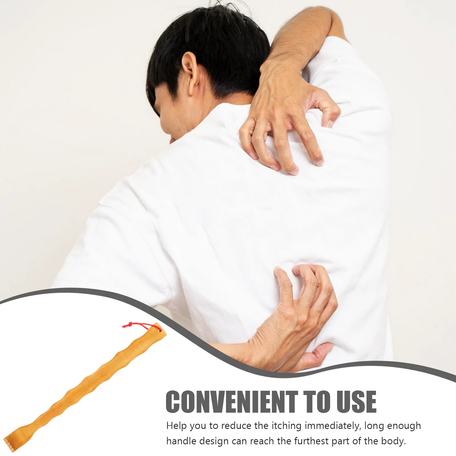 

Ручная массажная щетка для спины для мужчин и женщин с длинной деревянной ручкой, портативное устройство для снятия зуда, для пожилых людей