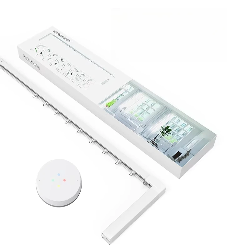 Smart Remote Control DIY Electric Curtain Mechanism Sunshade 90 Degrees Track Curve Track