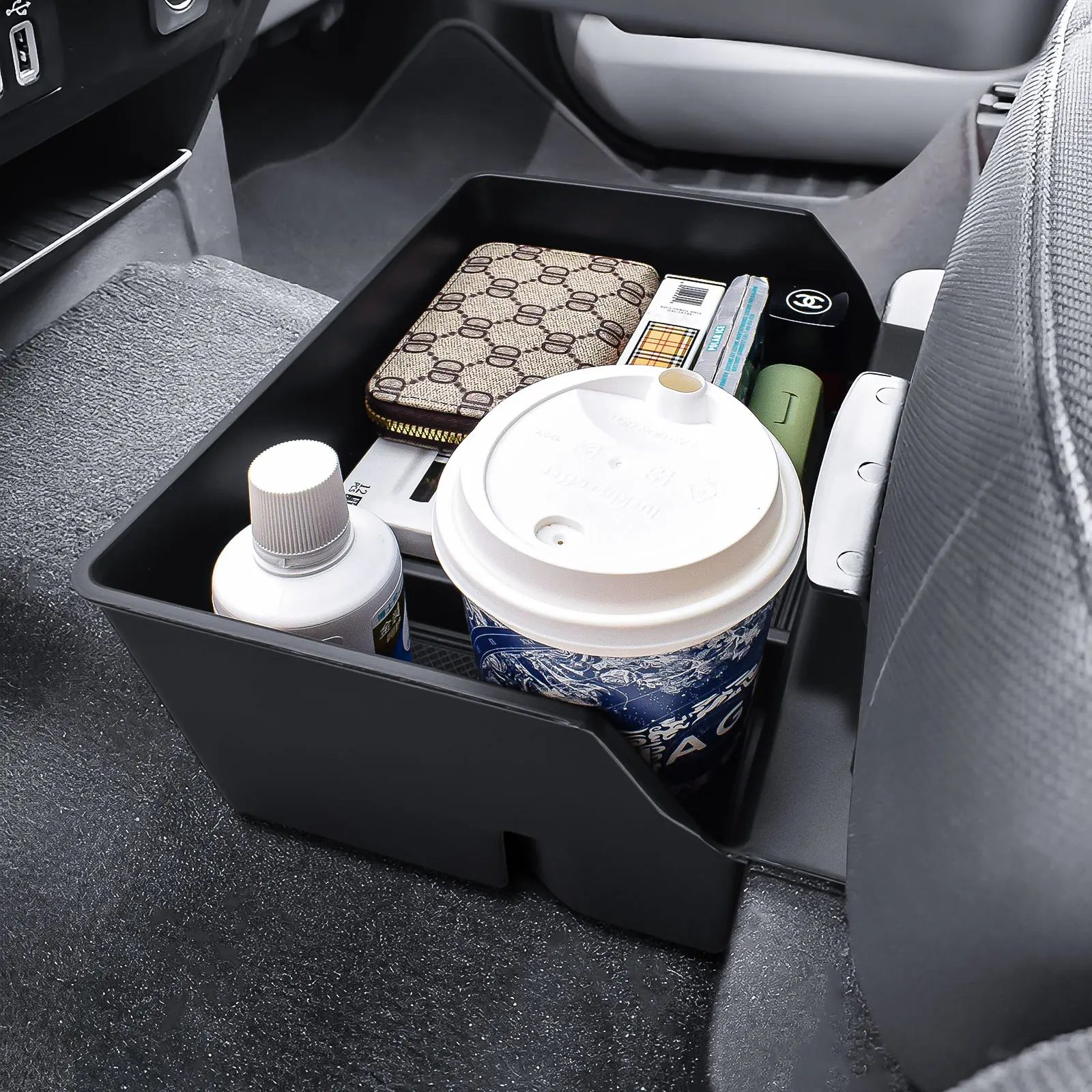 Underseat Storage Organizer Hanging Box Tray for 2015–2025 2026 Ford F150 and 2017–2026 F250 F350 F450 Interior Accessories