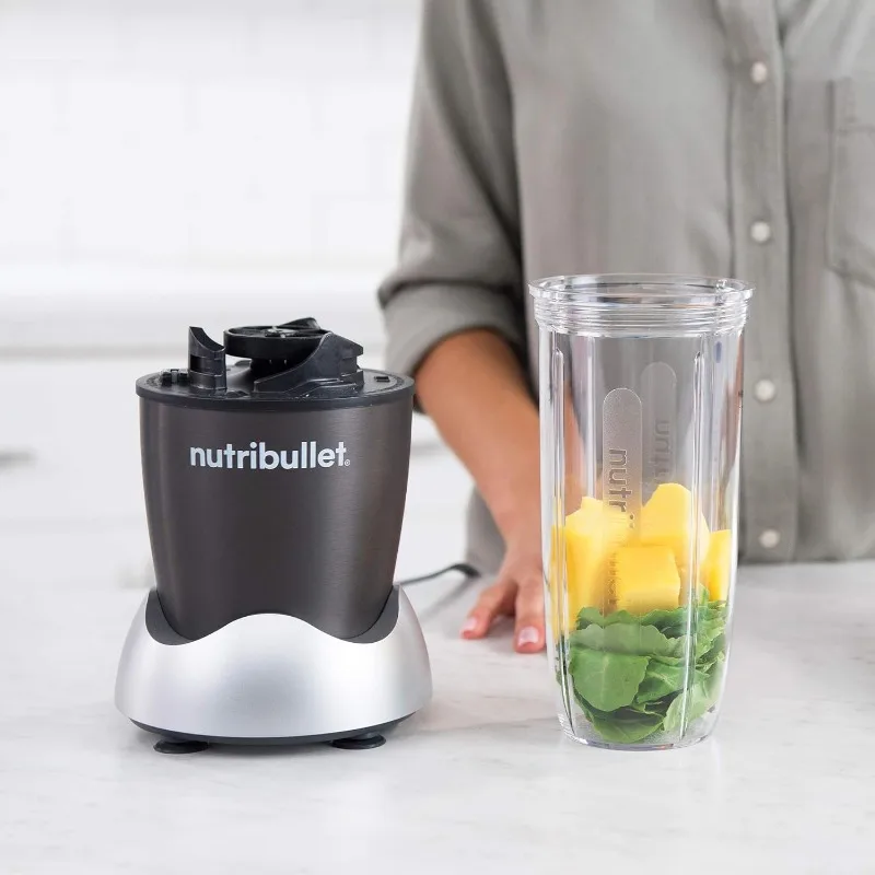 Blender osobisty NutriBullet ZNB30100Z Pro 1000, 32 uncje, jasnoszary