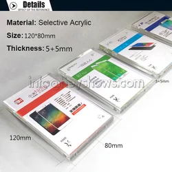 Acrylic Price Tag Holder, Lable Security Price Tag Display Stand For Mobile Phone Camera MP4 Tablet Retail Shop, 10 Pcs