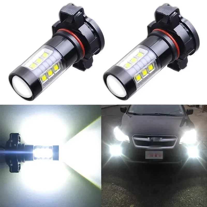 

2pcs H8 H9 H1 H3 Led H11 9005 HB3 9006 HB4 Car CSP LED Fog Headlight Bulbs 6000K White Auto Fog Lamp Day Running Light